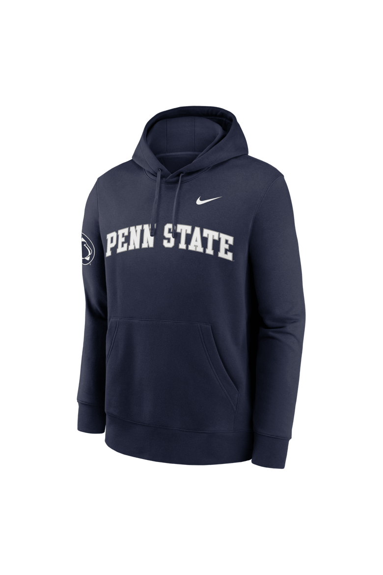 Men's Nike Navy Penn State Nittany Lions 2025 Sideline Club Fleece Pullover Hoodie, Alternate, color, Navy