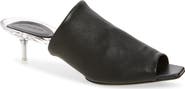 Courrèges Transparent Sole Leather Slide Sandal
