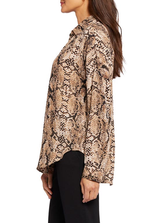 NYDJ NYDJ BECKY RECYCLED POLYESTER GEORGETTE BLOUSE 
