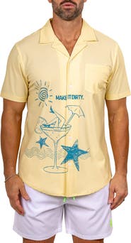 Maceoo Marthy White Camp Shirt