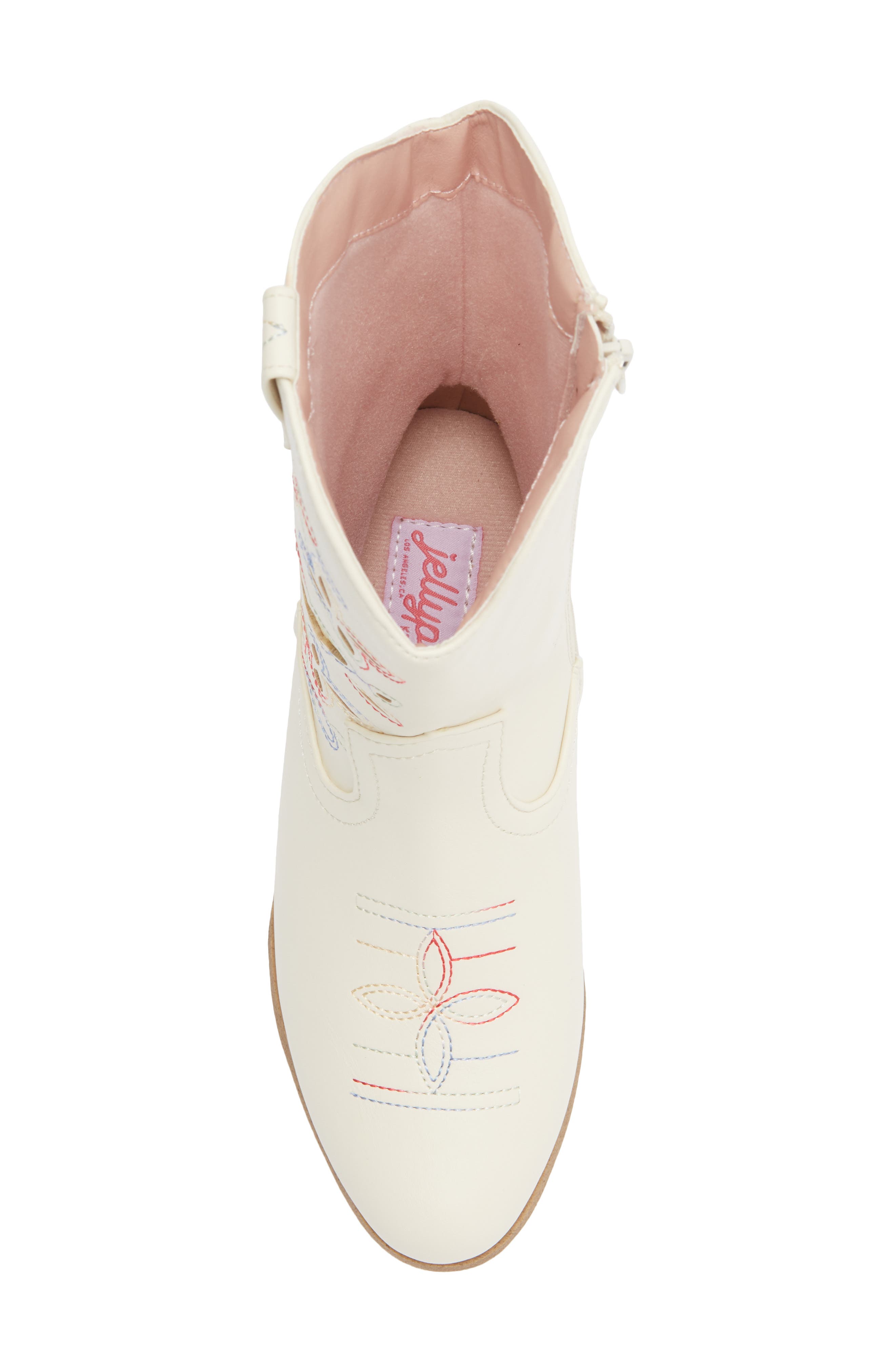 JELLYPOP Kids' Gladden Western Boot, Alternate, color, Off White Multi