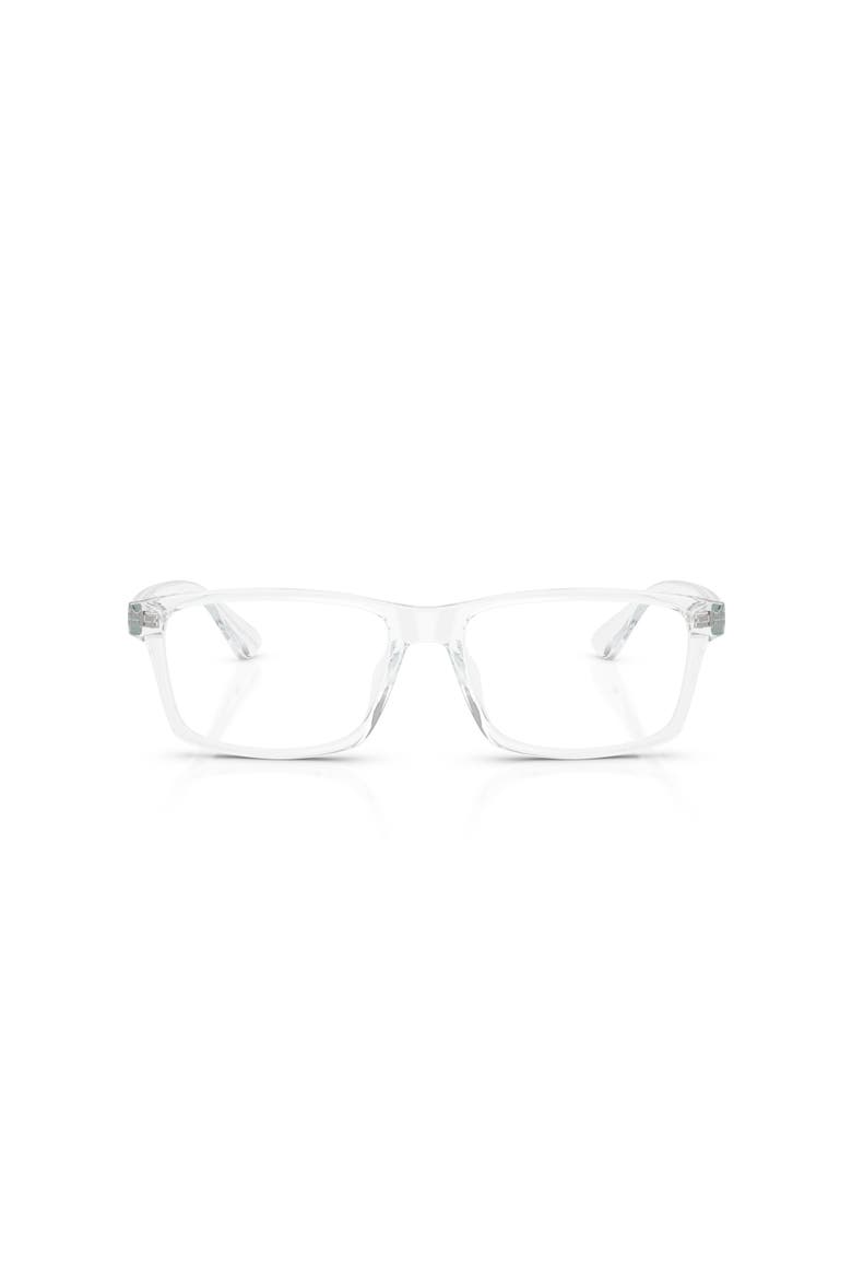 56mm Rectangle optical glasses, Alternate, color, Transparent