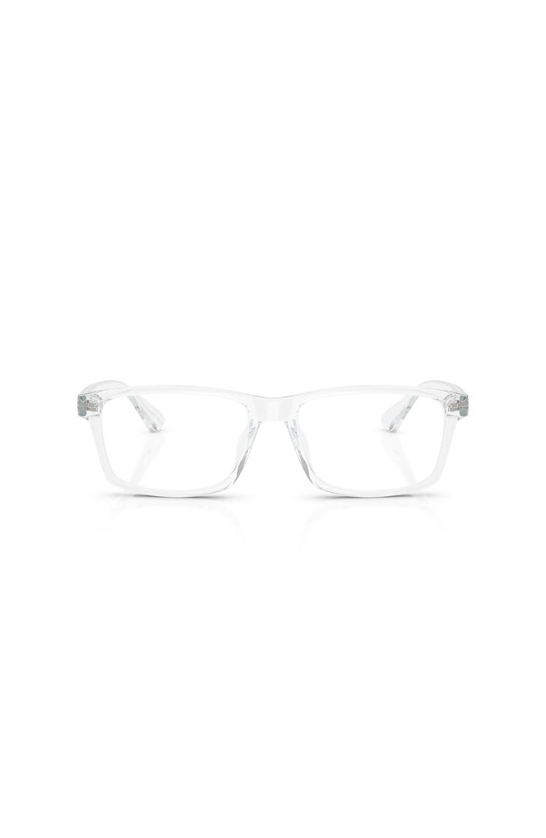 Armani Exchange 56mm Rectangle optical glasses, Alternate, color, Transparent