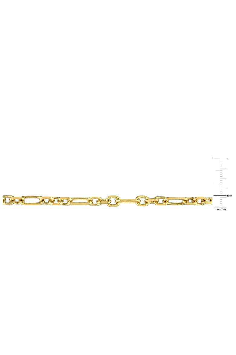 Figaro Rolo Chain Bracelet, Alternate, color, YELLOW