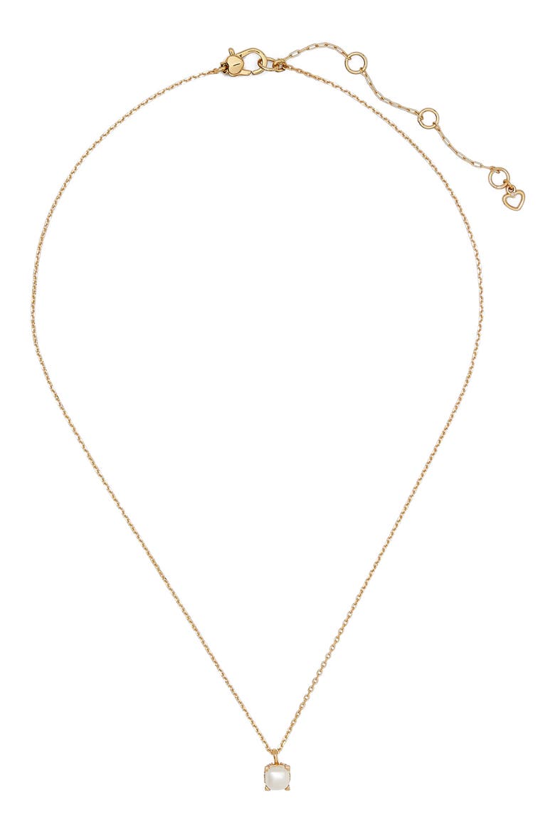 little luxuries pendant necklace, Main, color, CREAM/ GOLD