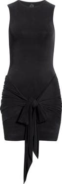 SKIMS Cupro Jersey Wrap Minidress