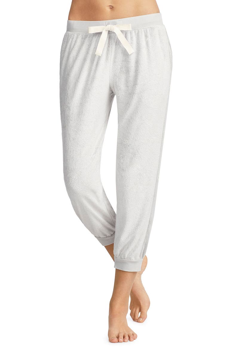 Crop Terry Joggers (Nordstrom Exclusive), Main, color, LIGHT GREY