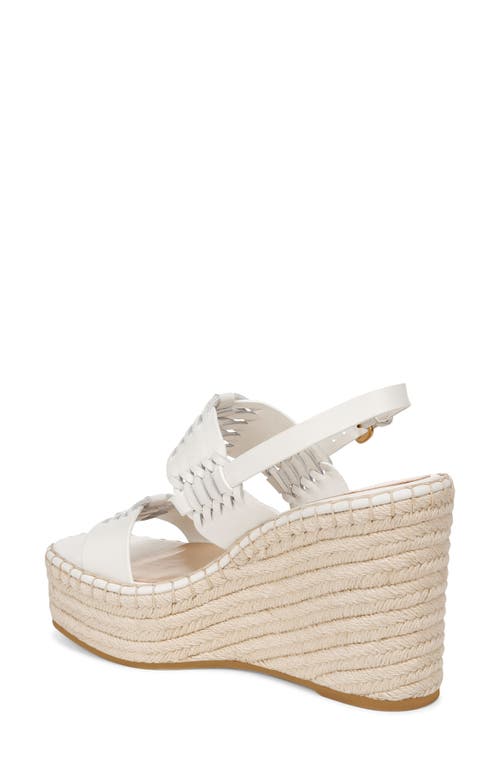 Veronica Beard Riya Slingback Espadrille Platform Wedge Sandal In Coconut