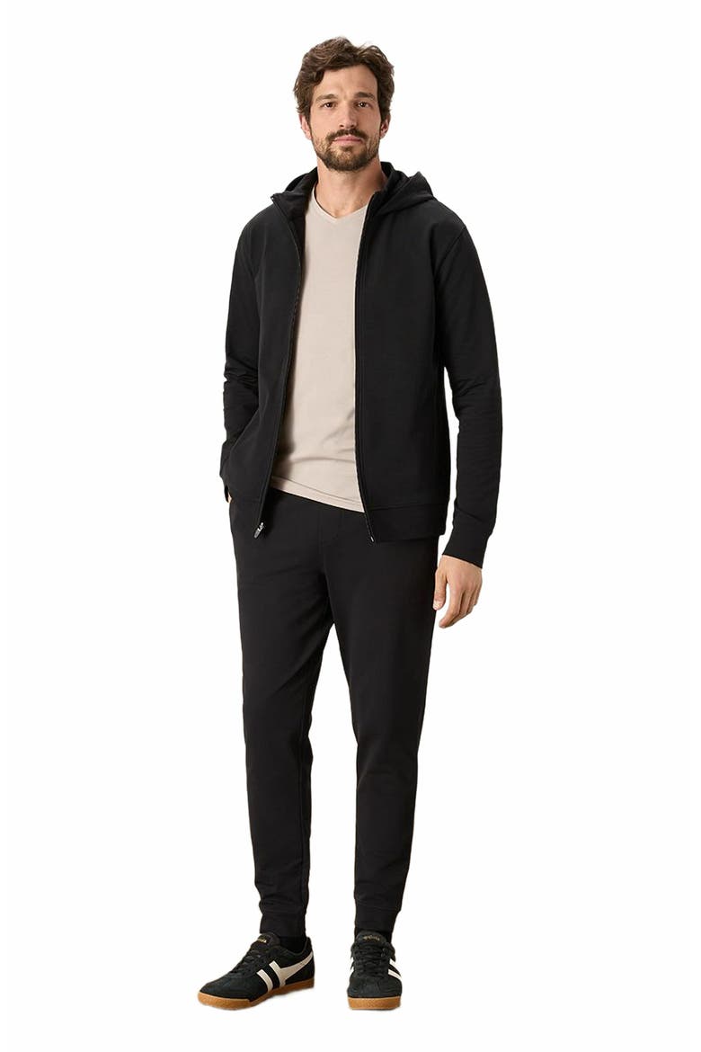 Organic Cotton Stash French Terry Jogger, Main, color, Black