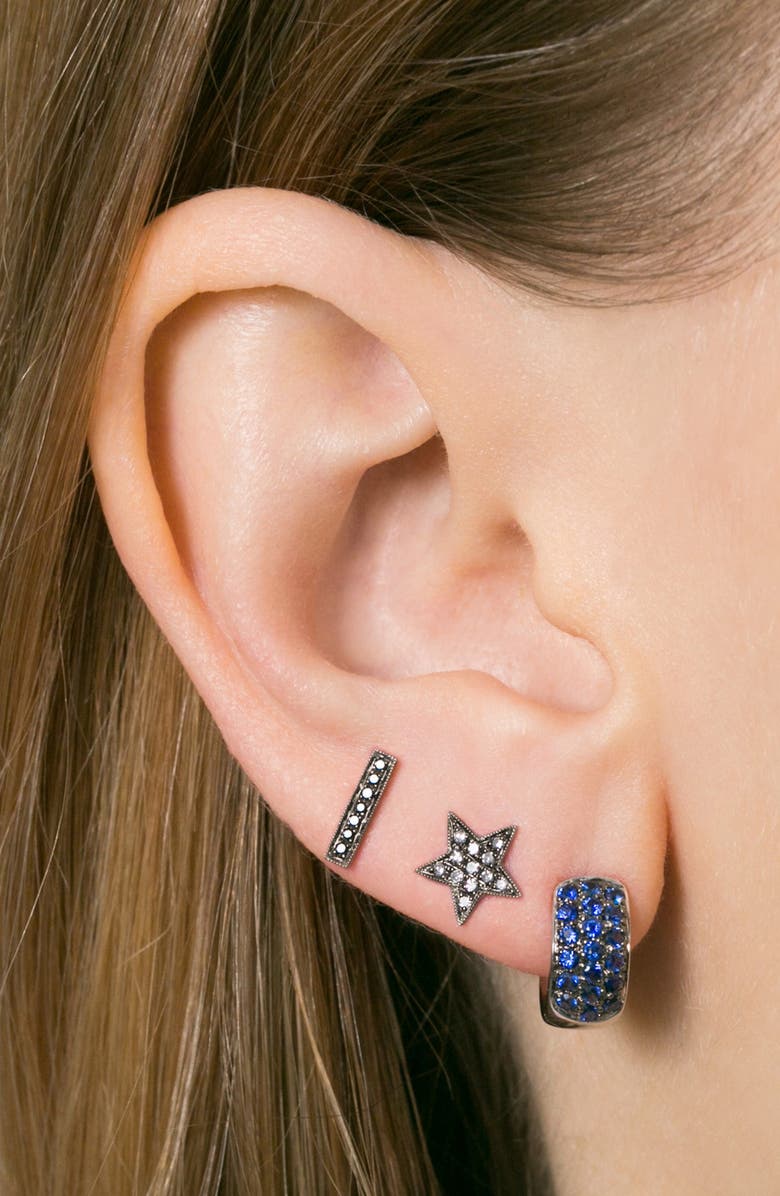 Dana Rebecca Designs Sylvie Rose Diamond Bar Stud Earrings, Alternate, color,