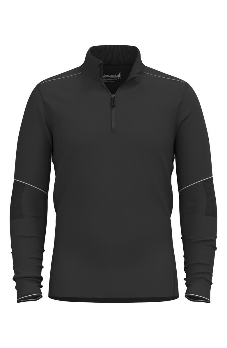 Smartwool Alpine IntraKnit Quarter Zip Pullover, Alternate, color, Black
