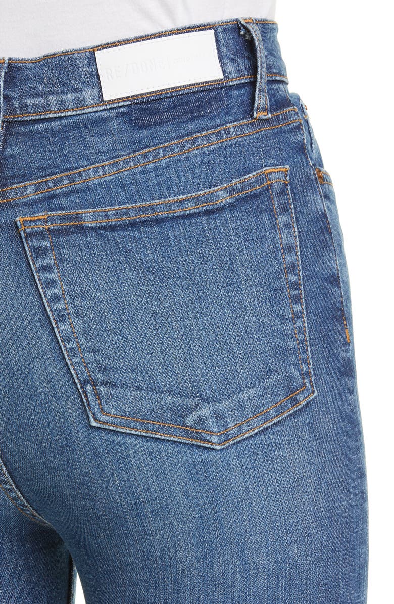 Re/Done Ultra High Rise Ankle Skinny Jeans, Alternate, color,