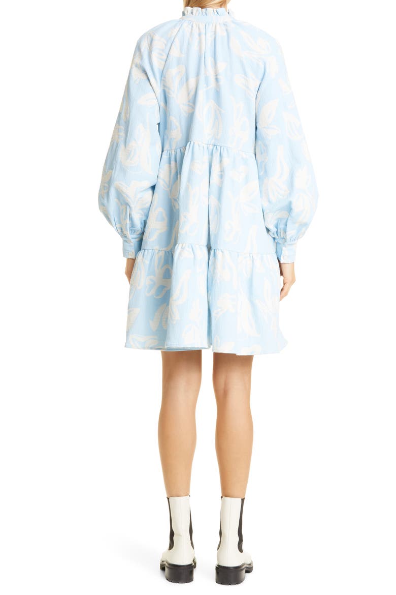 Jasmine Floral Long Sleeve Dress, Alternate, color, THE LIFE OF A TULIP BLUE