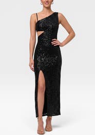RACHEL Rachel Roy Phoenix One Shoulder Maxi Gown