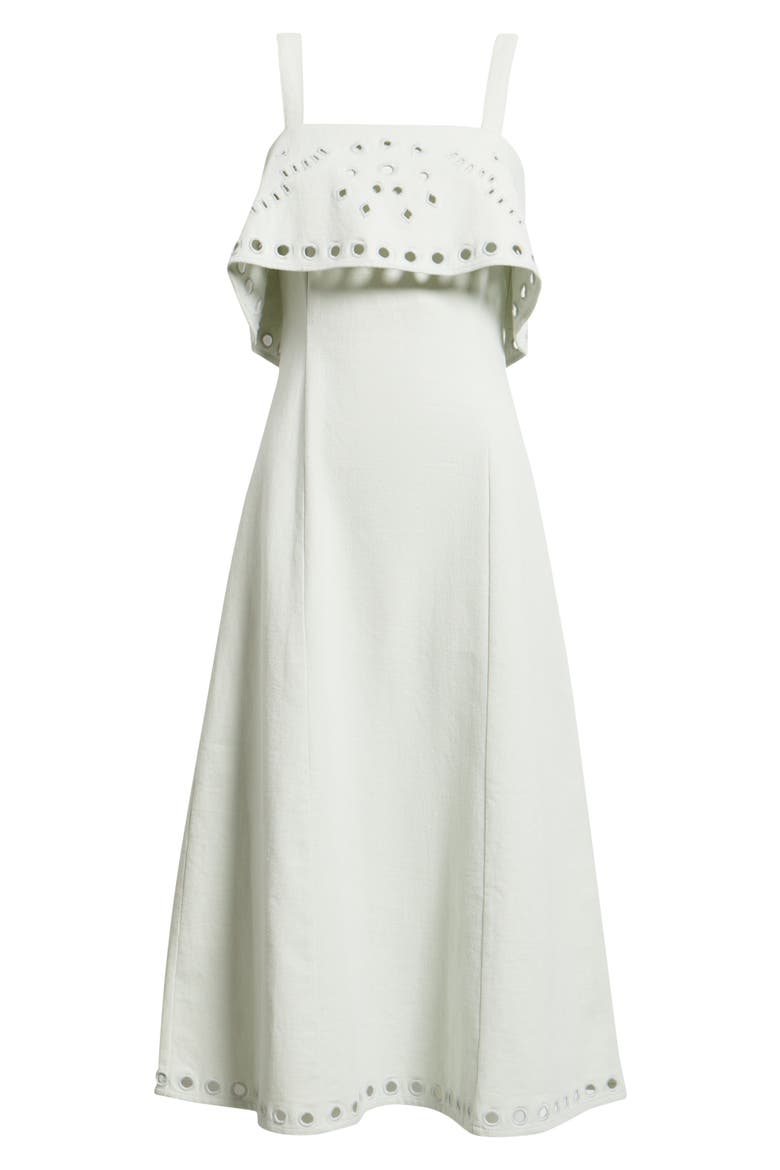 Kinsale Embroidered Eyelet Midi Dress, Alternate, color, SKYWRITING