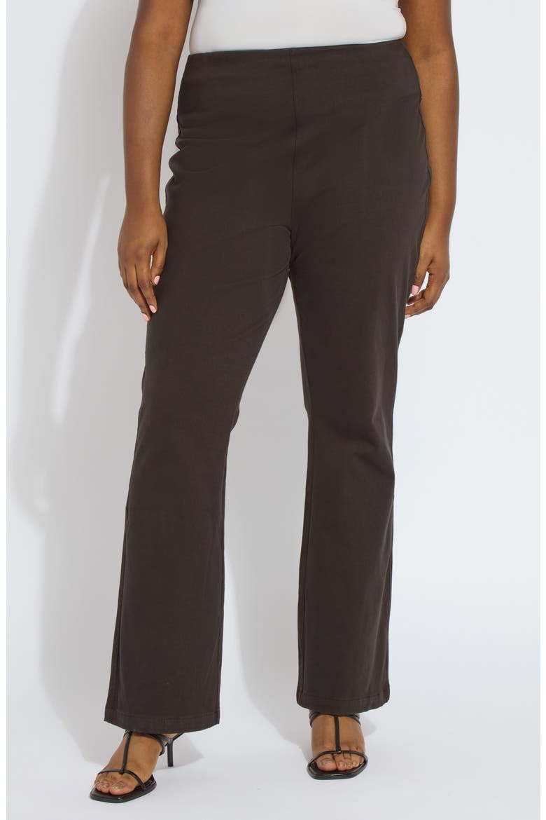 'Lyssentials Pull-On Baby Bootcut Pants, Main, color, BLACK