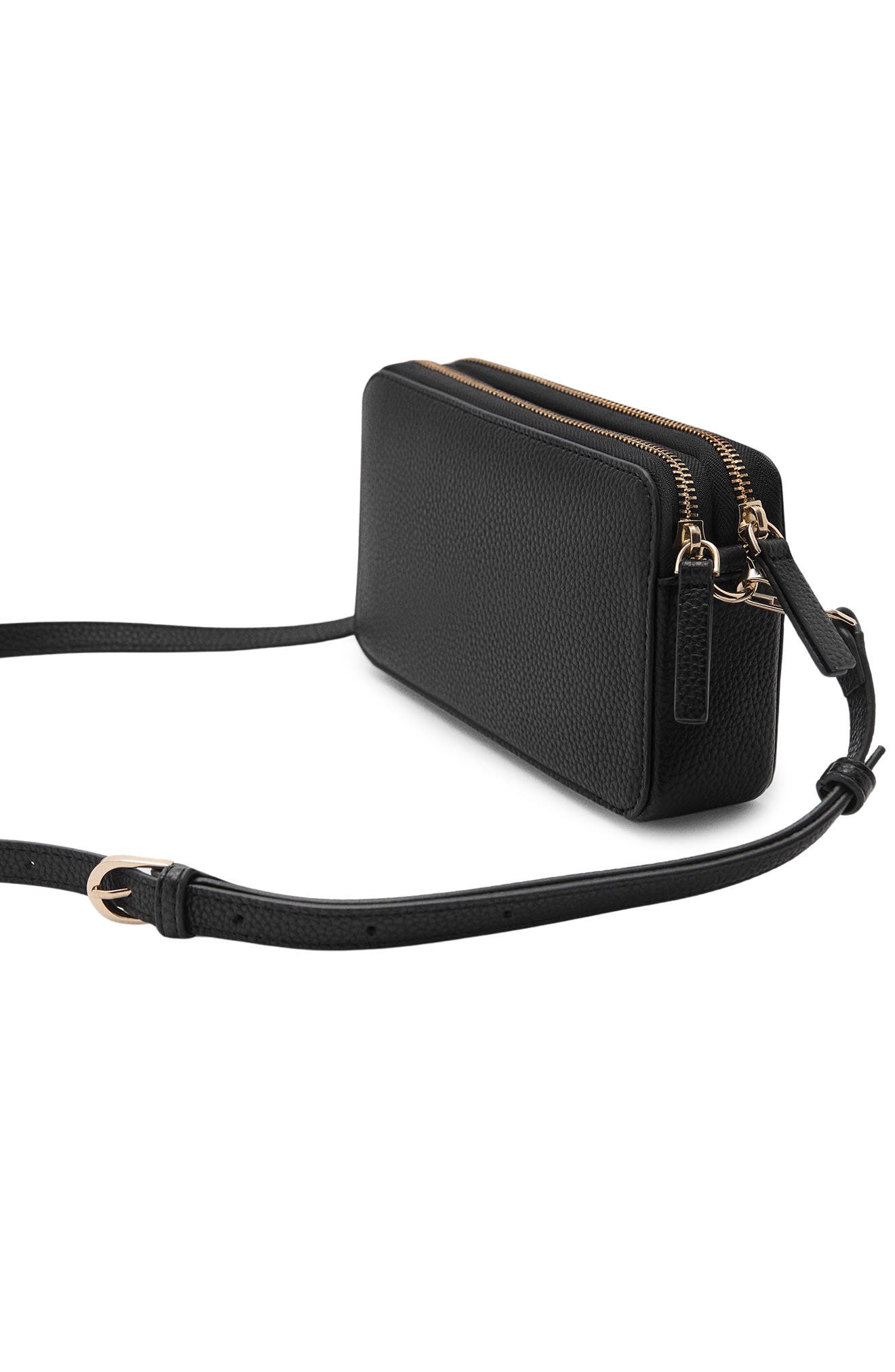 MANGO Faux Leather Shoulder Bag, Alternate, color, 