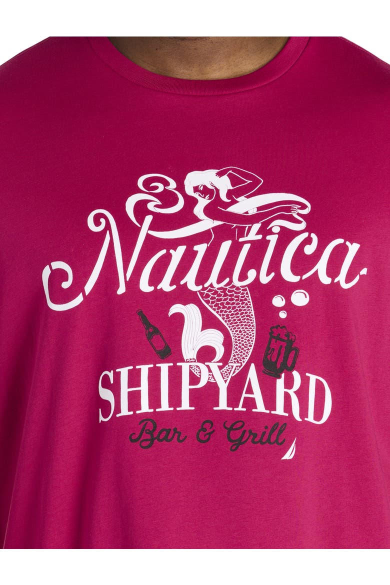 Big & Tall Shipyard Graphic Tee, Alternate, color, DEEPFUSCHI