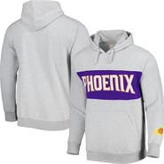FANATICS Men's Fanatics Branded Heather Gray Phoenix Suns Wordmark French Terry Pullover Hoodie