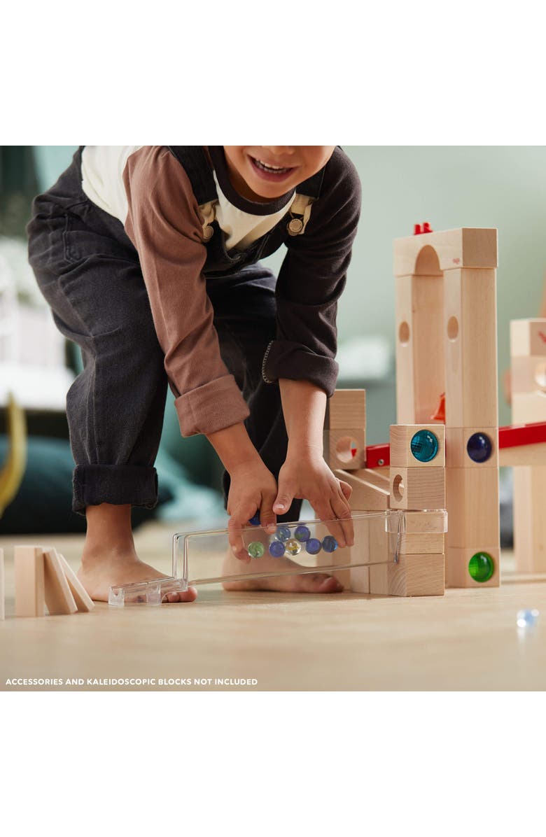 HABA Wooden Marble Run Ball Track Set, STEM Toy for 3-10 Year Olds and Educational Building Set with 42 Pieces, Fun Marble Maze Game, Made in Germany, Alternate, color, Multi