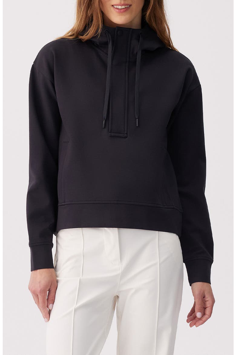 Mindset Half-Zip Hoodie, Main, color, BLACK