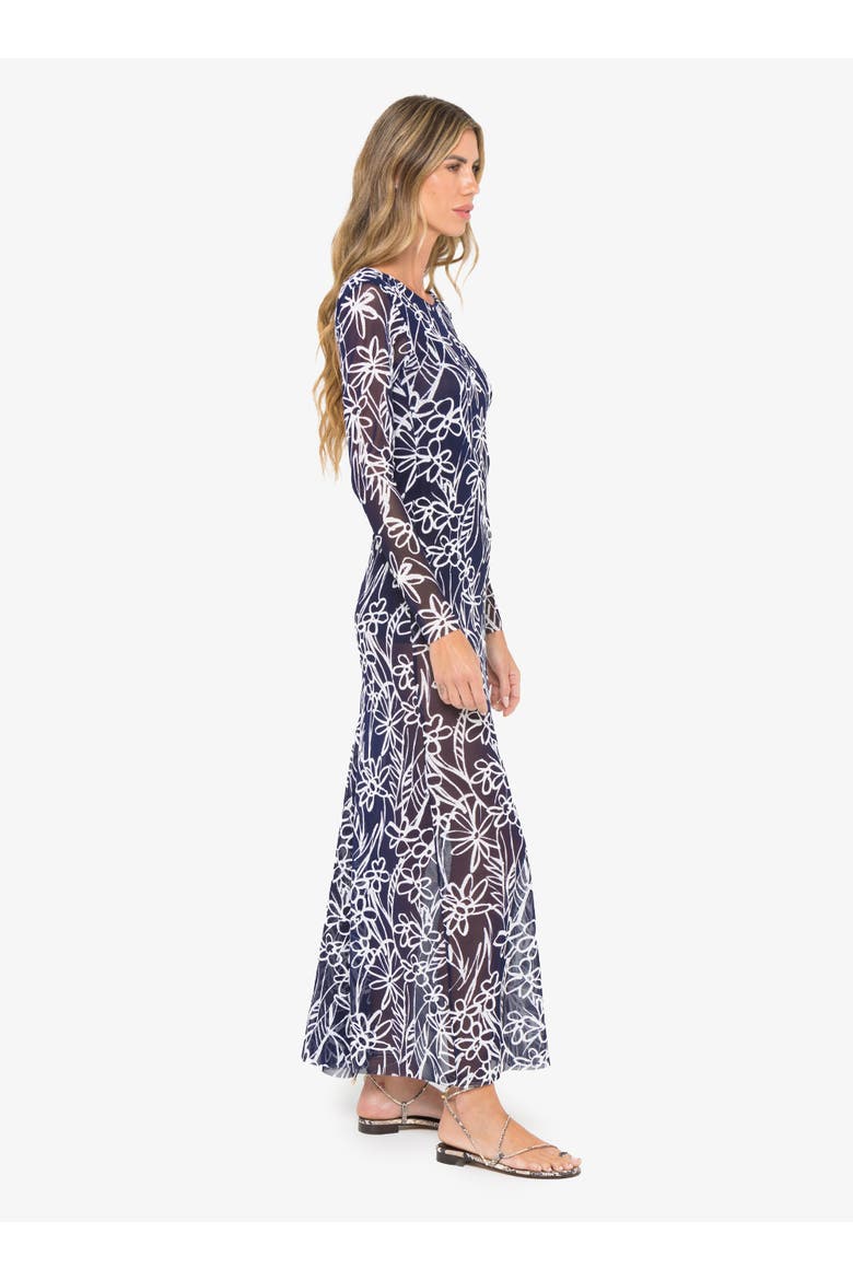 Gaia Dress, Alternate, color, Navy/White Floral