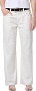 Citizens of Humanity Lindz Eyelet Low Rise Easy Straight Leg Jeans