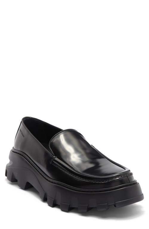 Stuart Weitzman Anders Platform Slip-on Shoe In Black