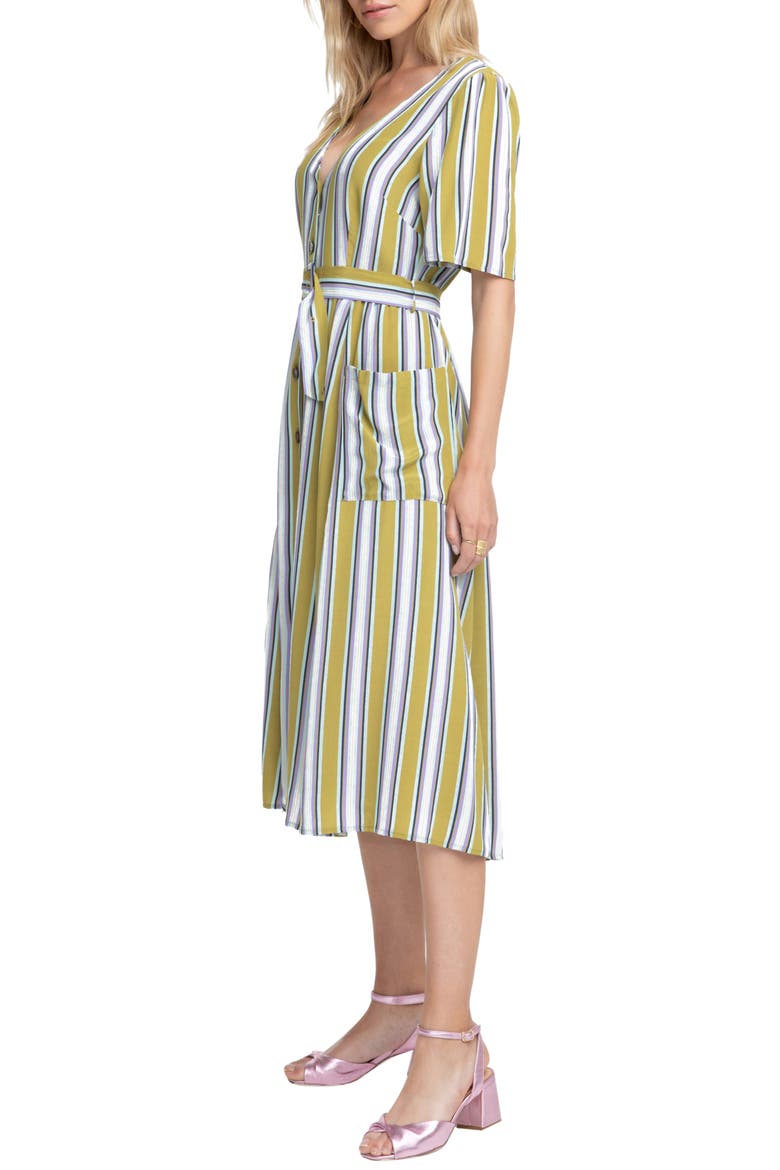 Scout Stripe Dress, Alternate, color, MOSS MULTI STRIPE