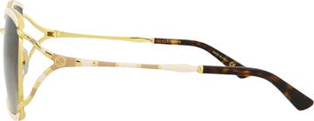 59mm Gradient Rectangular Sunglasses