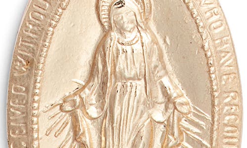 Set & Stones Virgin Mary Necklace In Gold