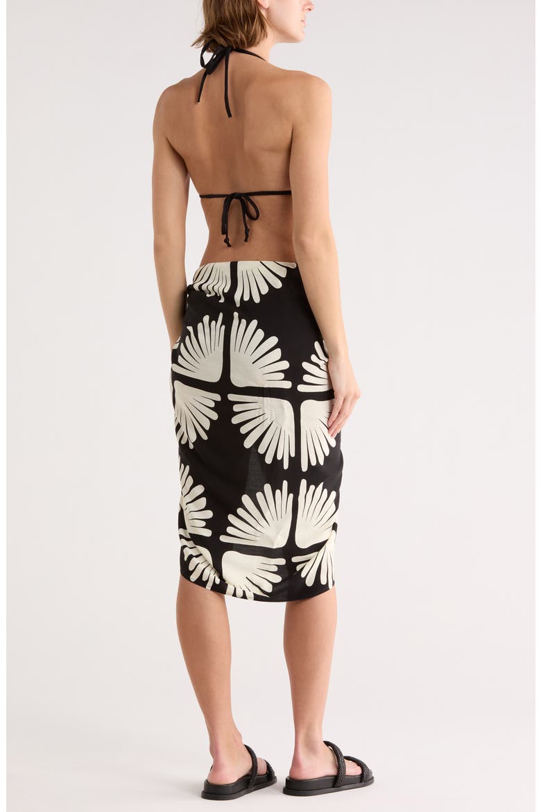 Printed Pareo, Alternate, color, BLACK MULTI