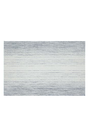 Dainty Home Set Of 6 Vinyl Placemats In Ombre Stripe Blue