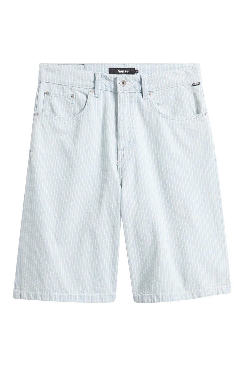 Check-5 Baggy Denim Shorts, Alternate, color, BLUE ICE STRIPE