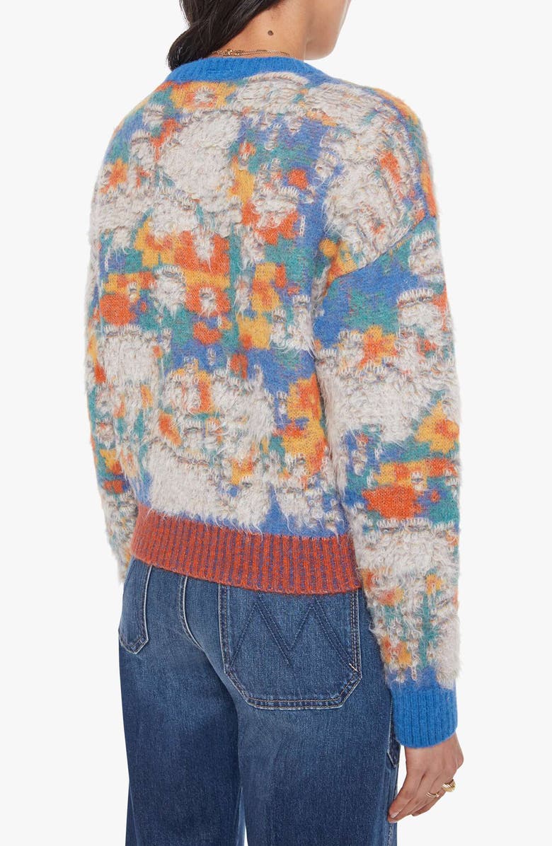 MOTHER The Crop Varsity Sweater, Alternate, color, Fixer Upper