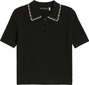 Elie Tahari The Stevie Cashmere Polo Sweater