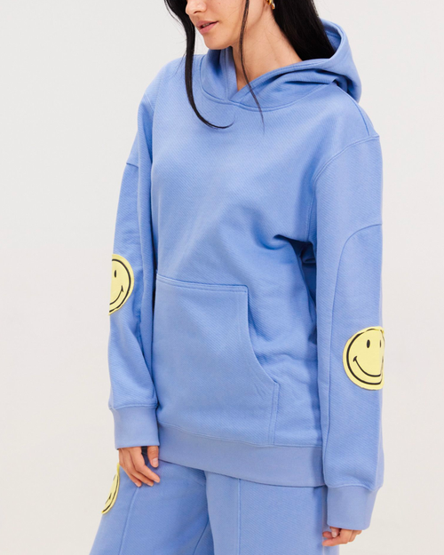 Samii Ryan Smiley Straight Leg Sweatpants In Blue In Blue
