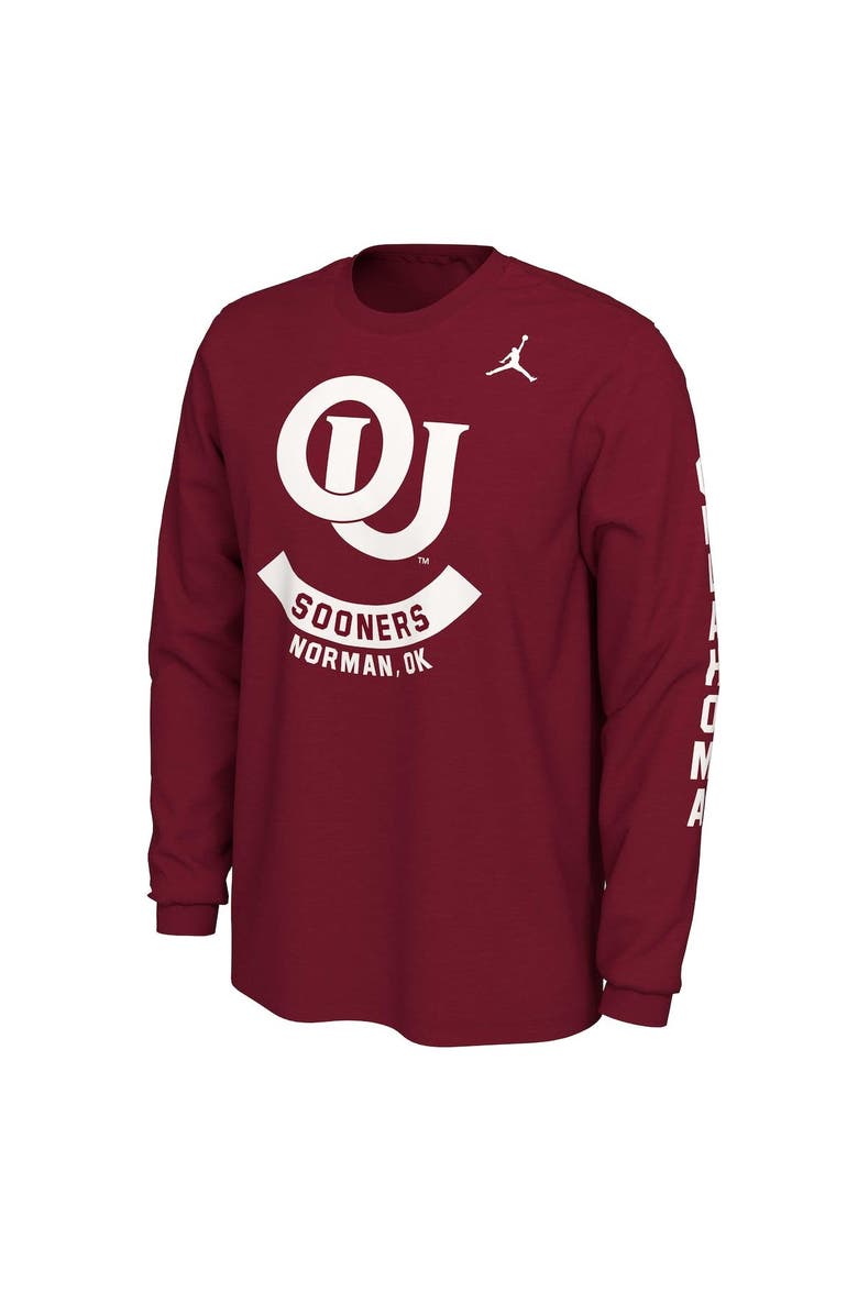 Jordan Brand Men's Jordan Brand Crimson Oklahoma Sooners Team Vault Logo T-Shirt, Alternate, color, Crimson