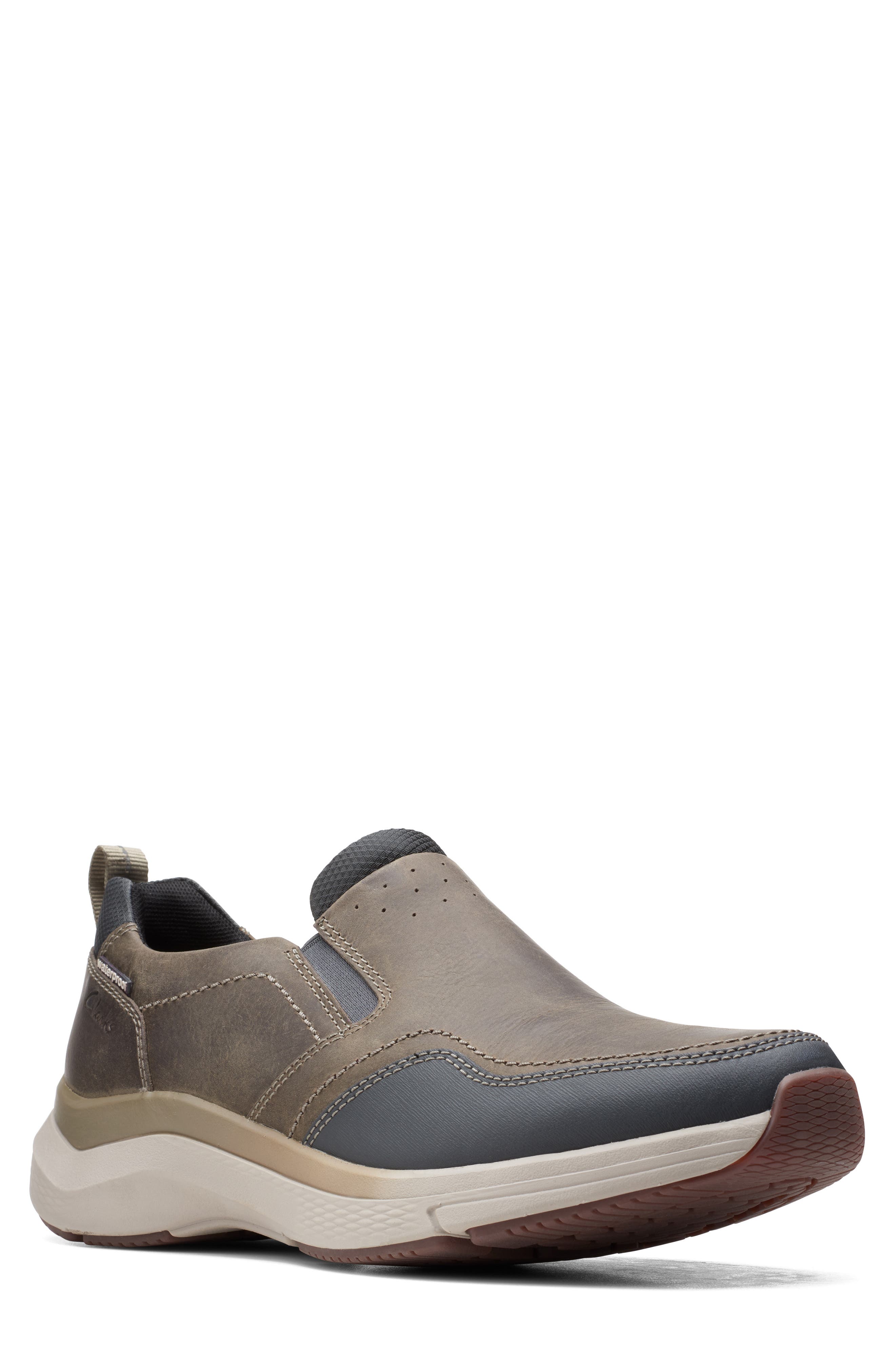 Wave 2.0 Waterproof Slip-On Sneaker, Main, color, SAGE OILY TUMBLED LEATHER