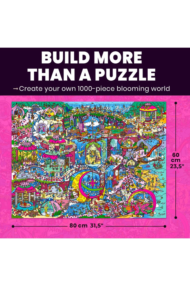 1000 Piece Jigsaw Puzzle for Adults - Furfloat Kingdom, Twigtail Kingdom, Rocktail Kingdom & Blush Lotus Kingdom, Alternate, color, Blush Lotus Kingdom