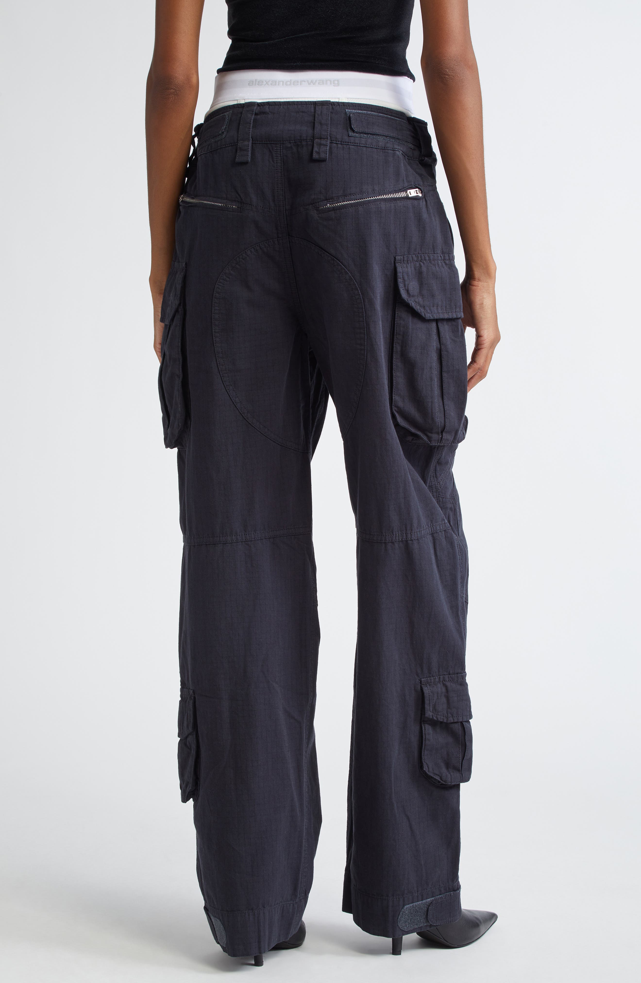 Pre-Styled Brief Waistband Ripstop Cargo Pants (Women) | Nordstrom