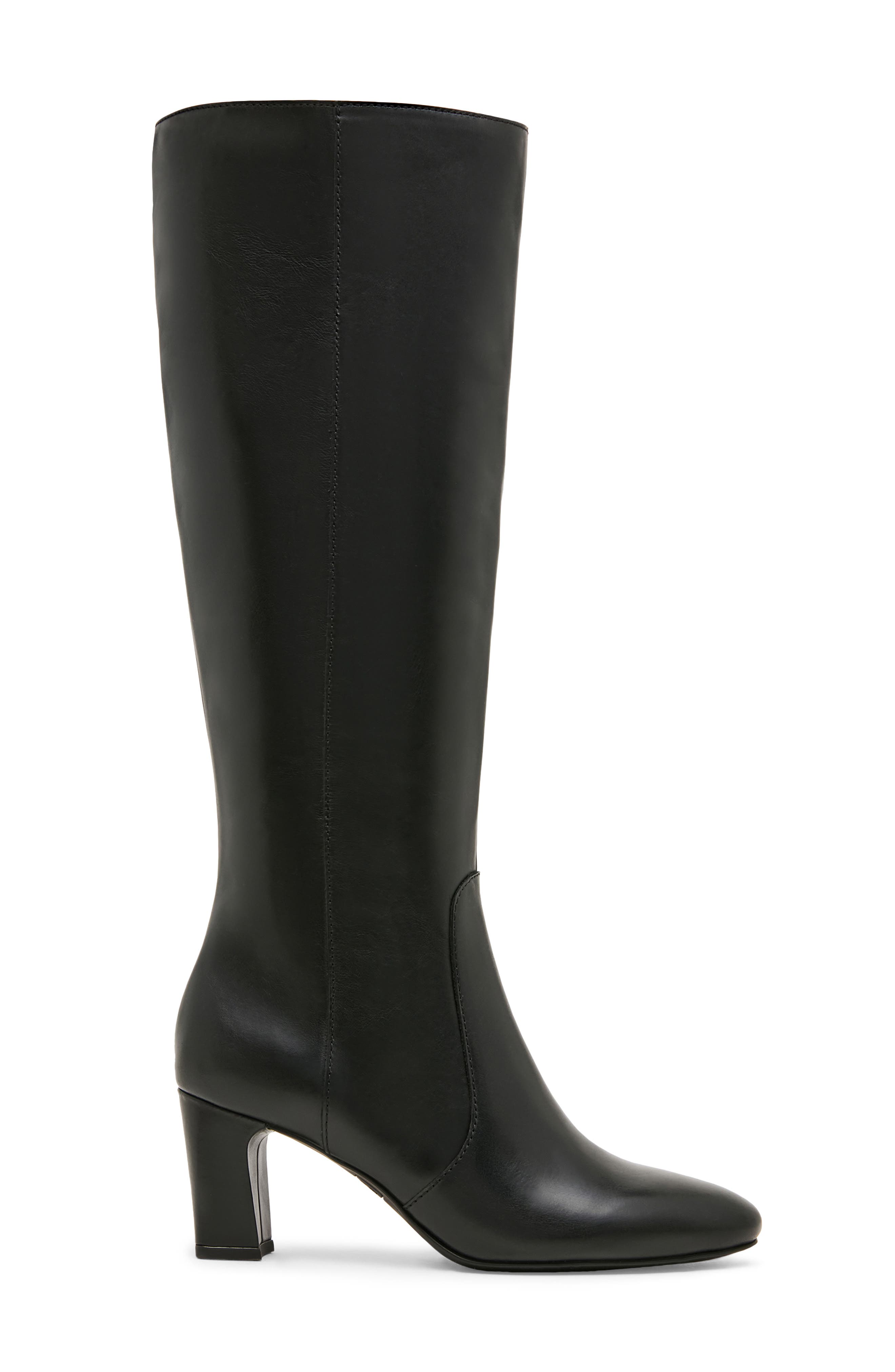 Mindy Knee High Leather Boot, Alternate, color, BLACK LEATHER