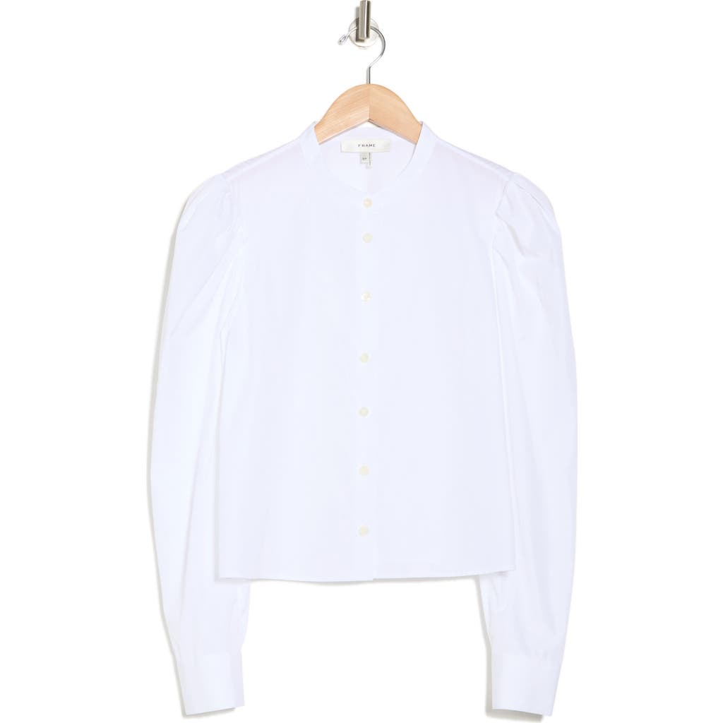 Frame The Tuesday Cotton Button-up Shirt In White