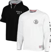 TOMMY JEANS Men's Tommy Jeans Black/White Brooklyn Nets Matthew 2-In-1 T-Shirt & Hoodie Combo Set
