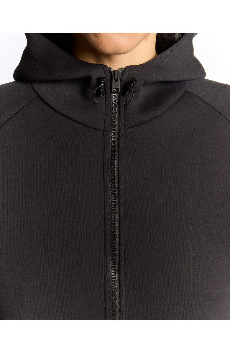 Lyle & Scott Neoprene Zip Through Hoodie, Alternate, color, Jet Black