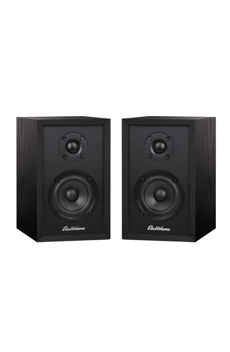 Electrohome Berkeley 2.0 Stereo Powered Bluetooth Bookshelf Speakers, Main, color, Black