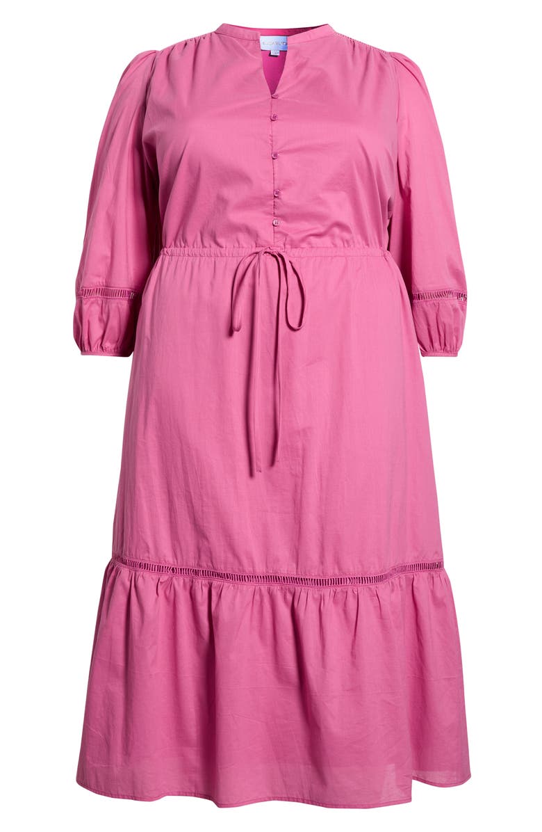 SUGARLIPS Harmy Long Sleeve Maxi Dress, Alternate, color, Magenta