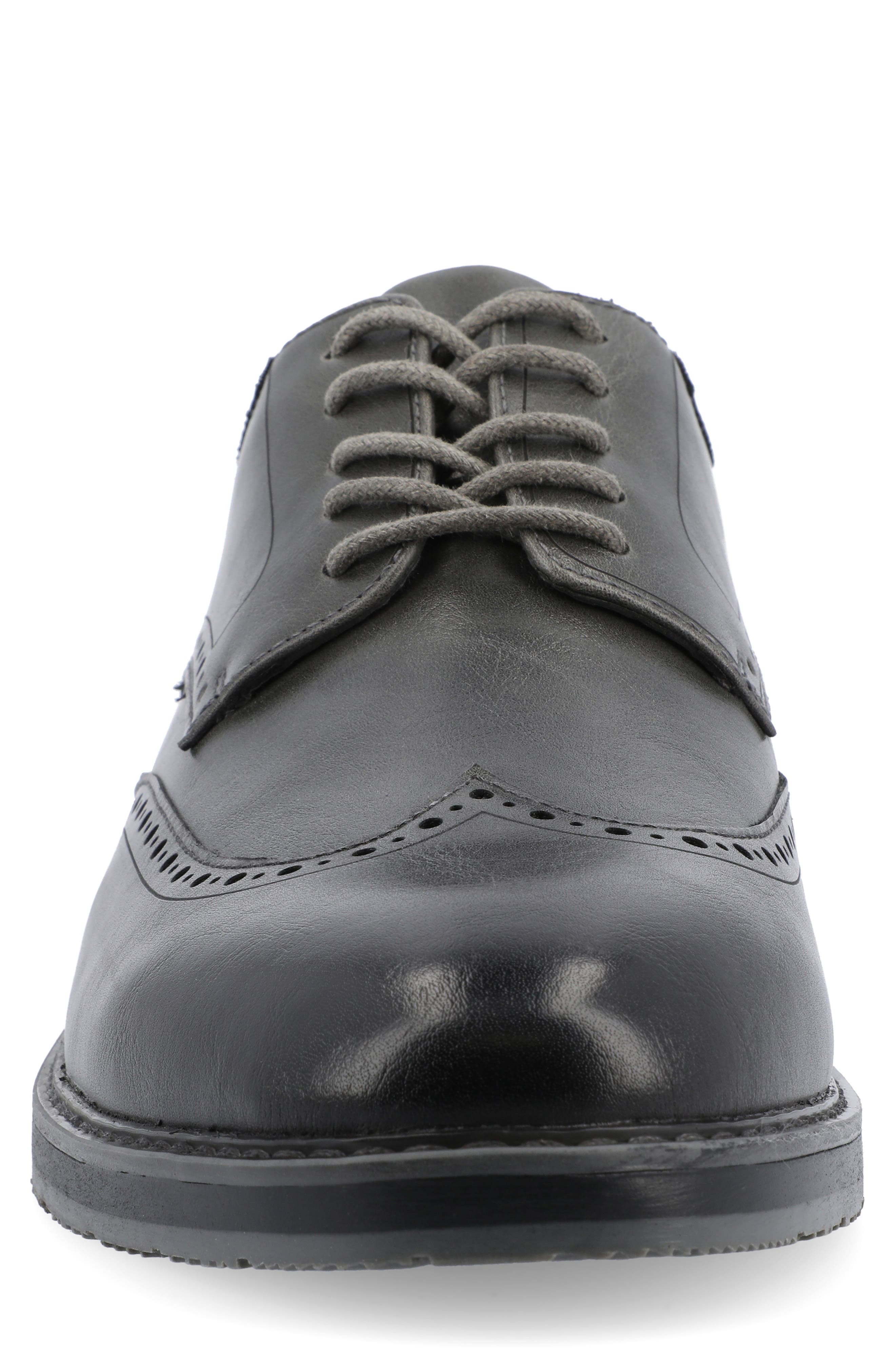 VANCE CO Ozzy Wingtip Hybrid Derby, Alternate, color, Charcoal