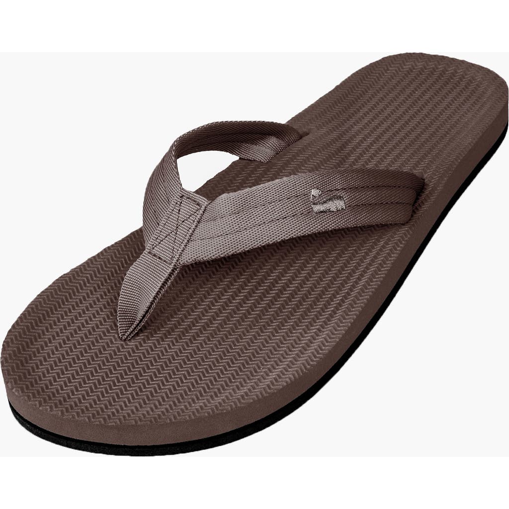 Indosole Responsibly-made Tire Sole Easy Living Flip Flops In Brown