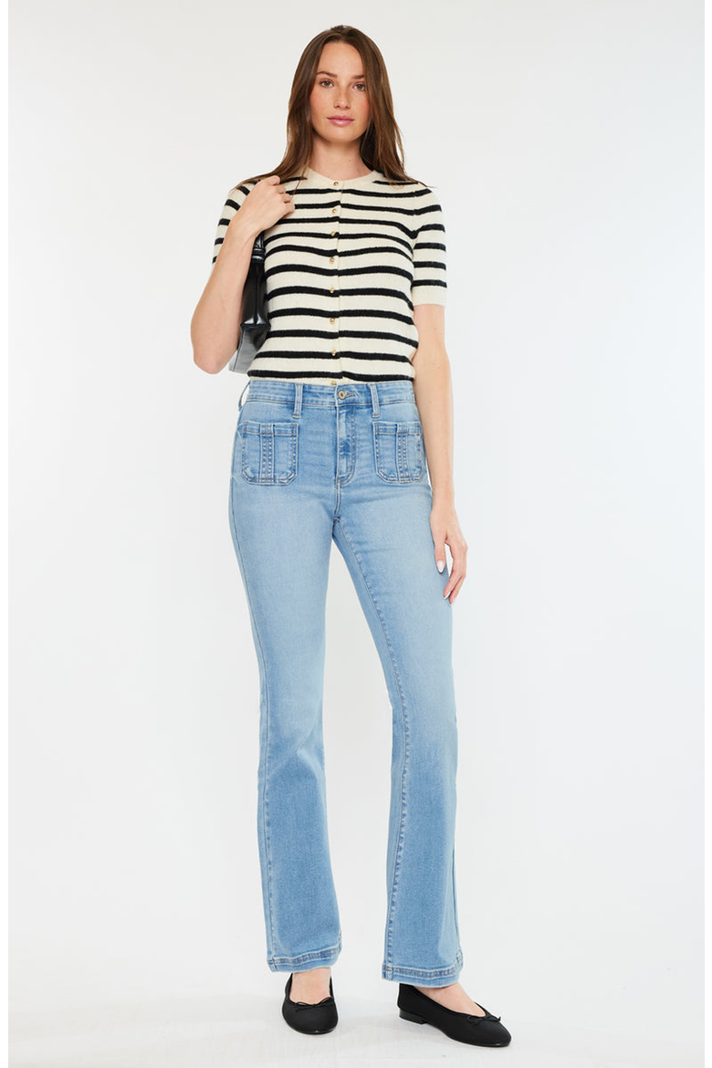 Lux High Rise Bootcut Jeans, Alternate, color, Medium Wash